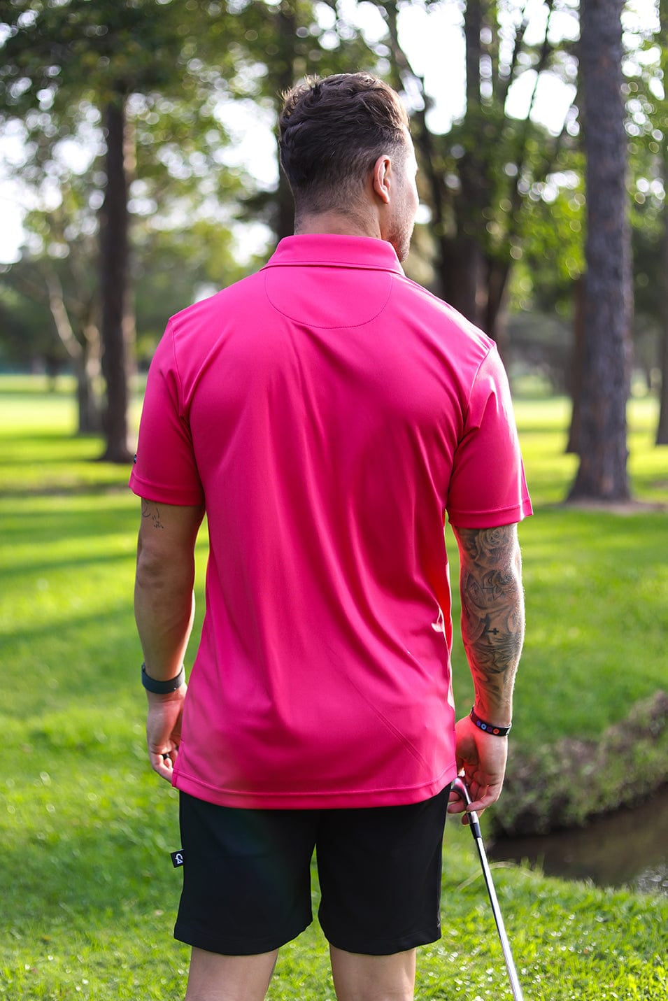 CA Iconic Golf Shirt | Cerise Pink
