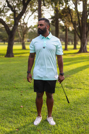 CA Iconic Golf Shirt | Aqua