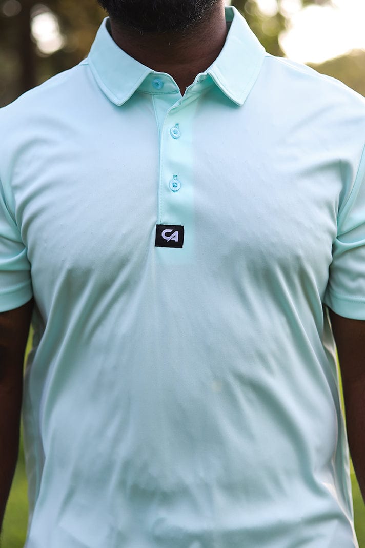 CA Iconic Golf Shirt | Aqua
