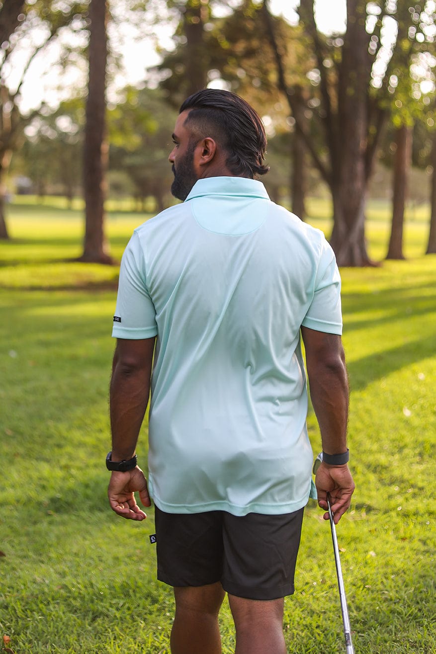 CA Iconic Golf Shirt | Aqua