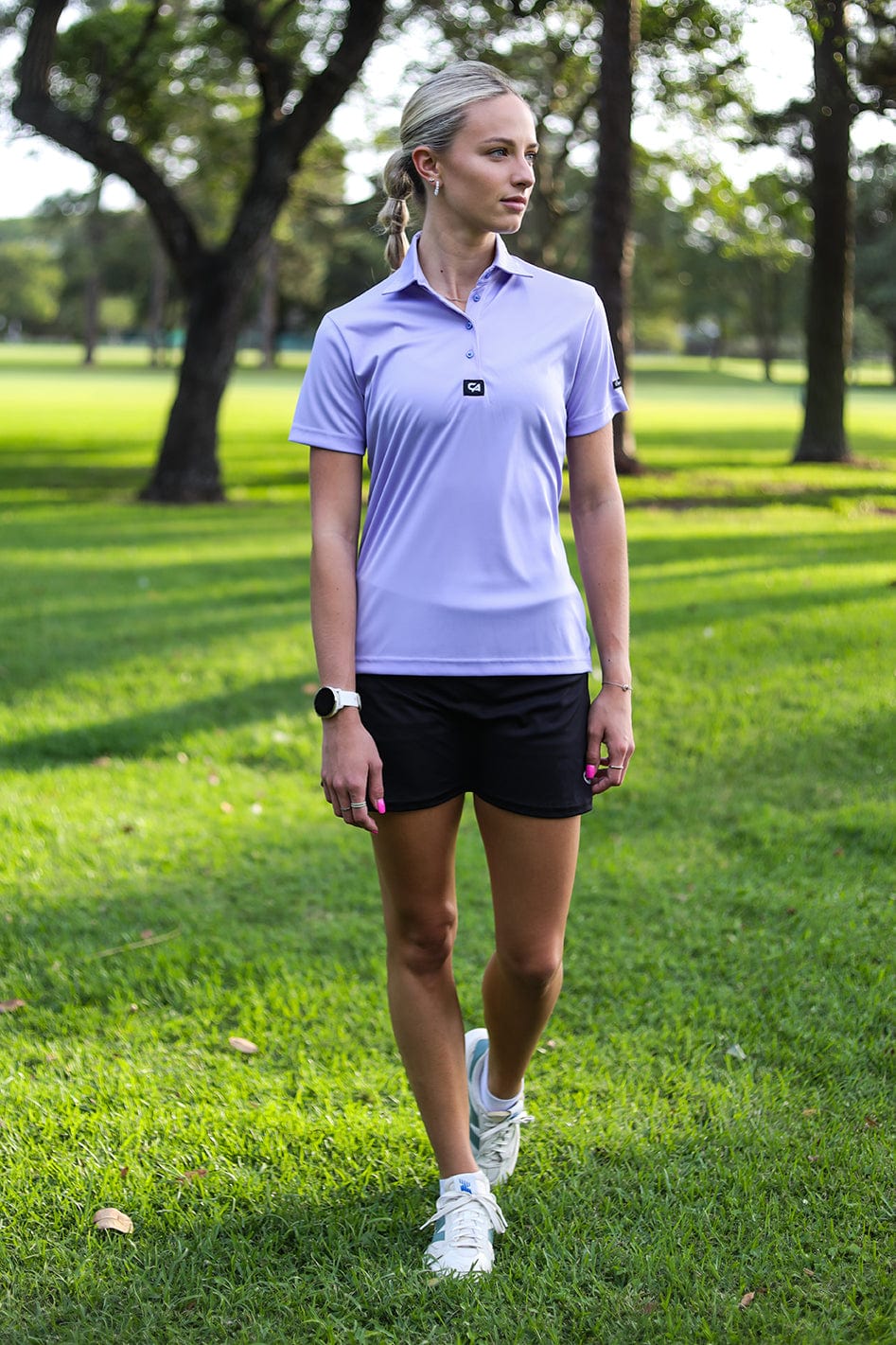 CA Ladies Iconic Golf Shirt Lavender