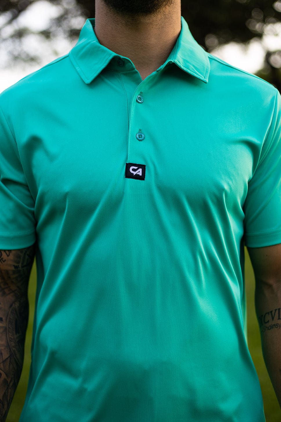 CA Iconic Golf Shirt | Jade