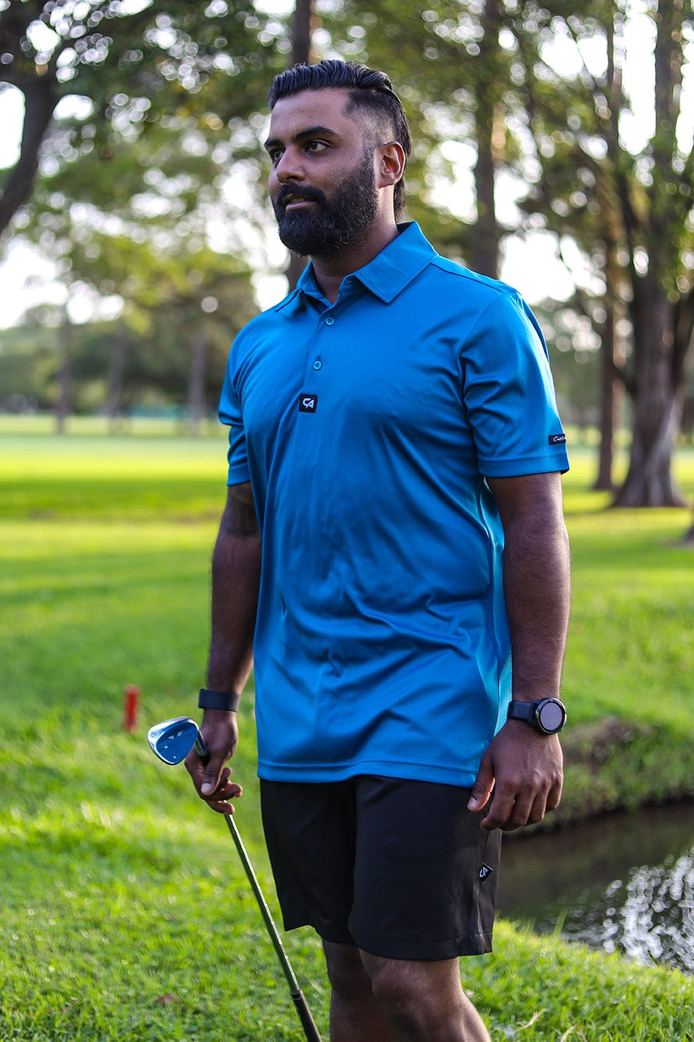 CA Iconic Golf Shirt | Dark Teal