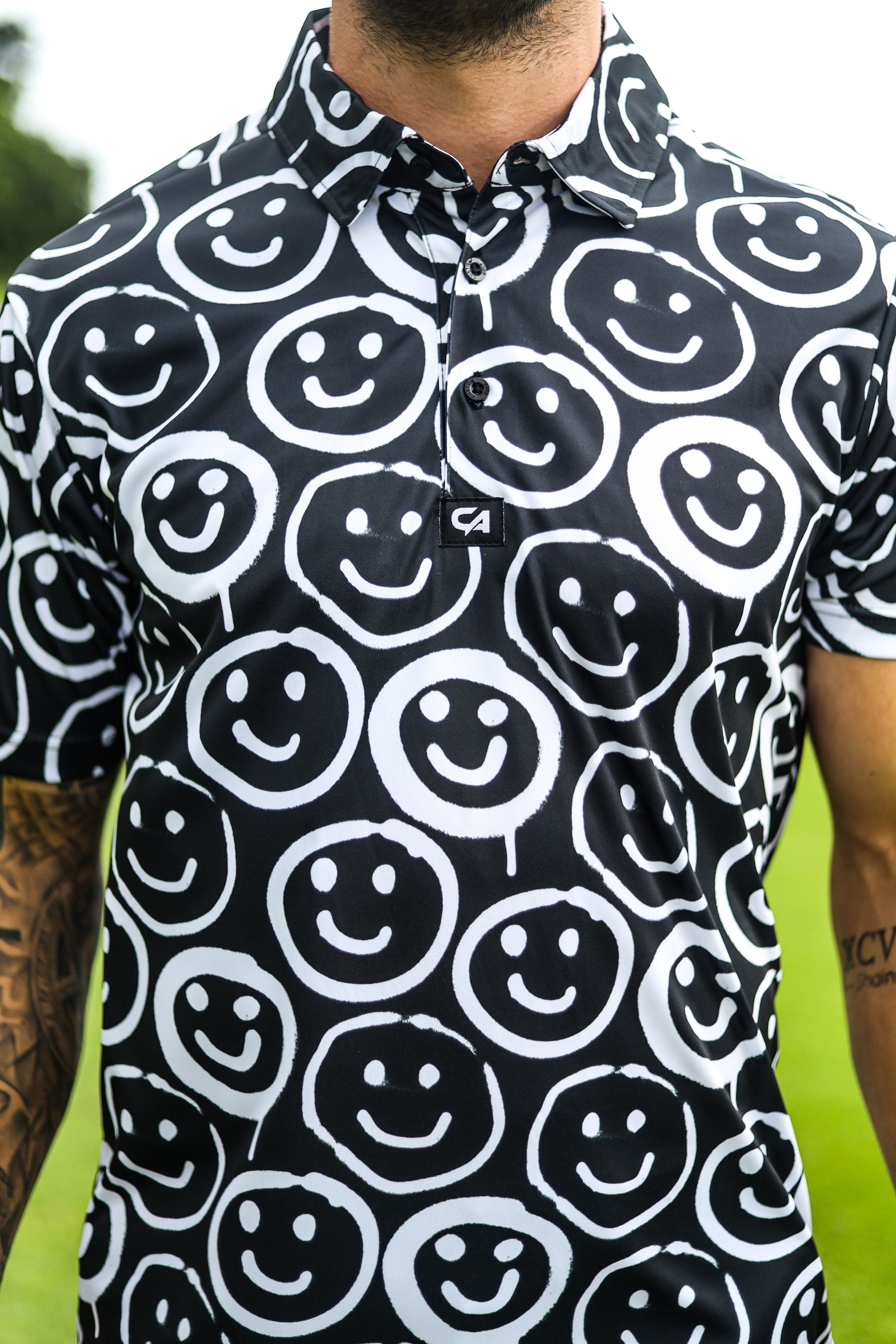 CA Funky Golf Shirt | Smiley