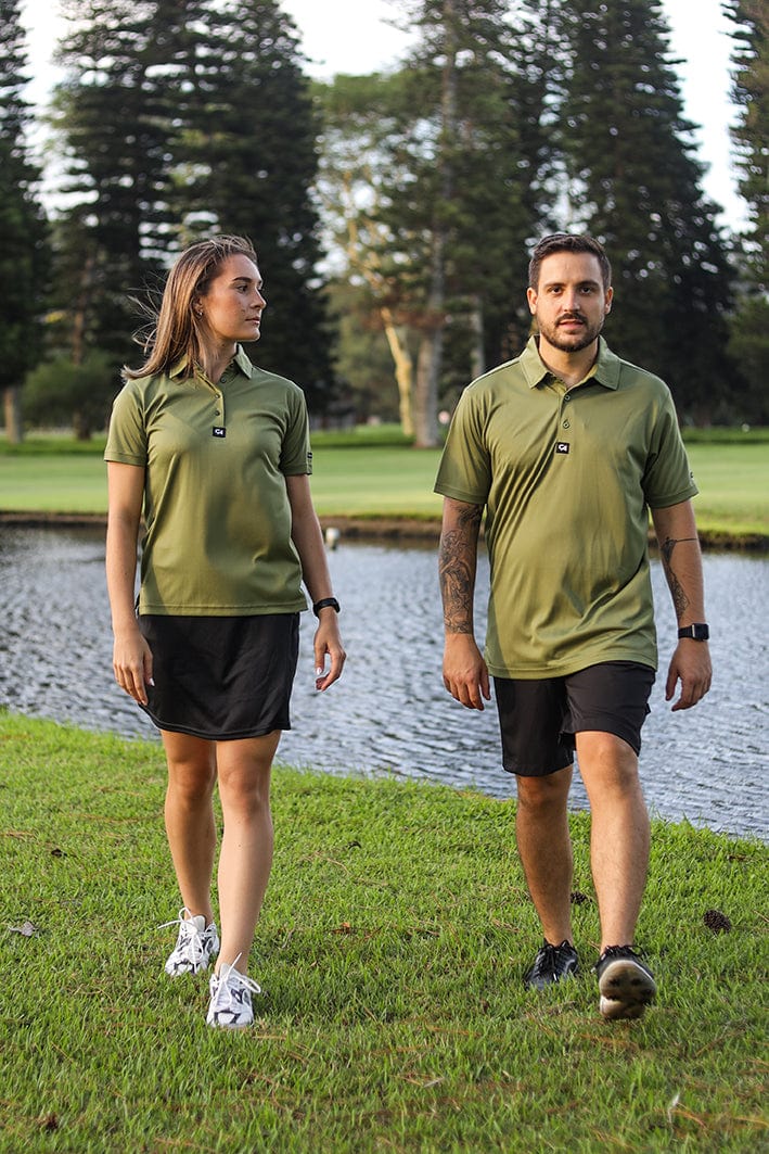 CA Iconic Golf Shirt | Army Green