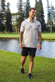 CA Iconic Golf Shirt | Light Grey