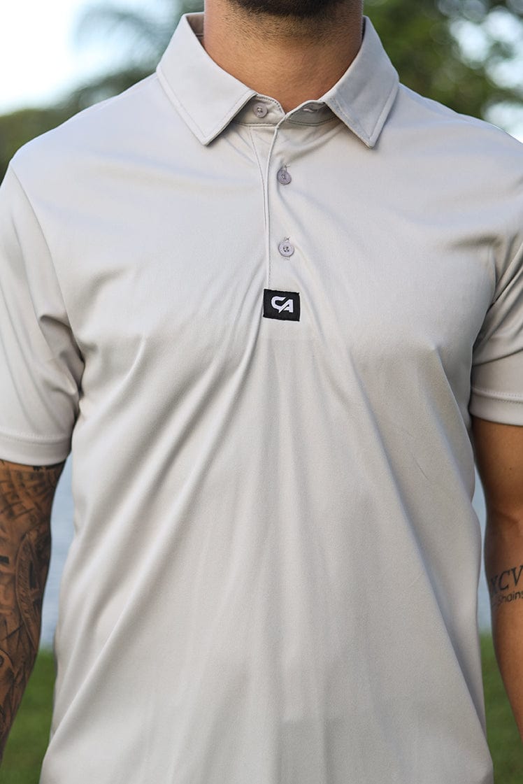 CA Iconic Golf Shirt | Light Grey