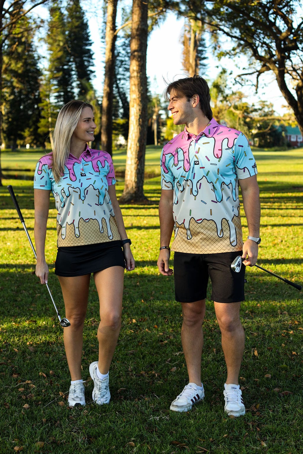 CA Funky Golf Shirt | Ice Cream Sundays