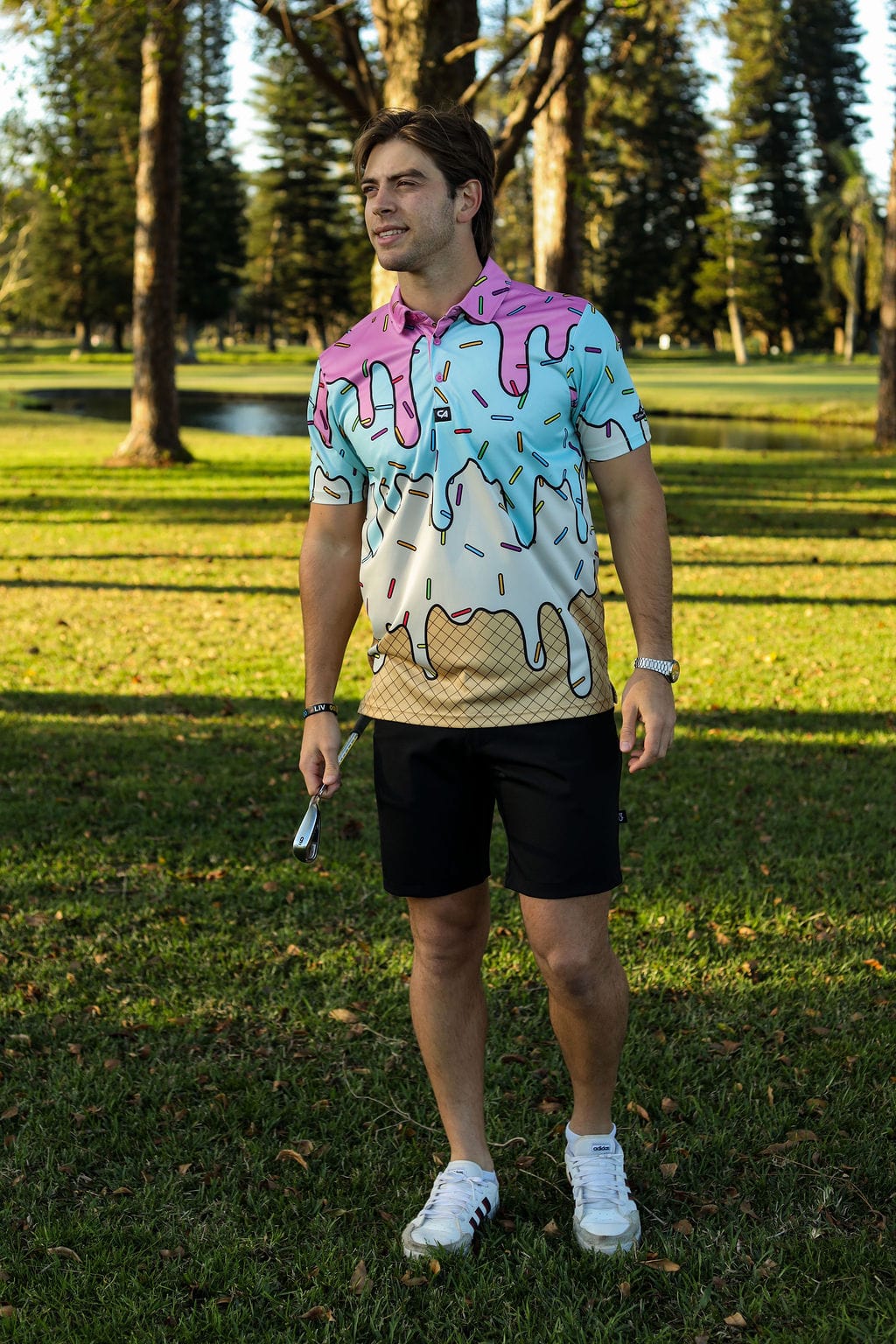 CA Funky Golf Shirt | Ice Cream Sundays