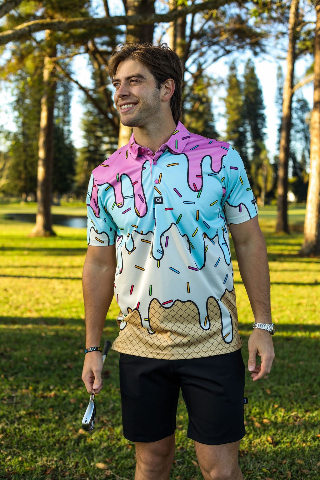 CA Funky Golf Shirt | Ice Cream Sundays