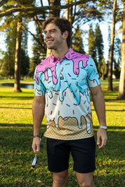 CA Funky Golf Shirt | Ice Cream Sundays