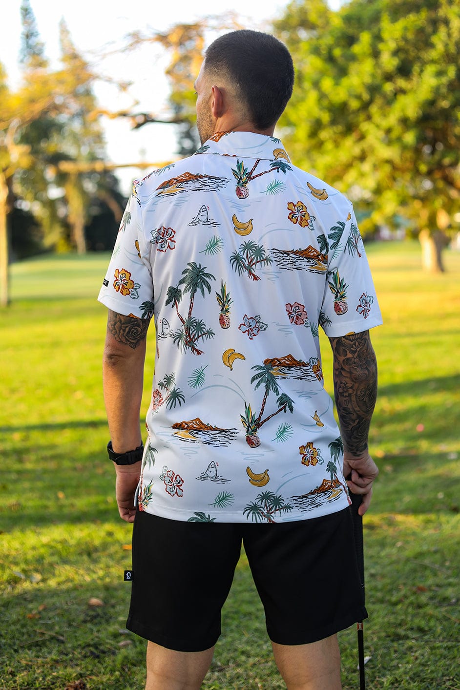 CA Funky Golf Shirt | Palm Tree Resort