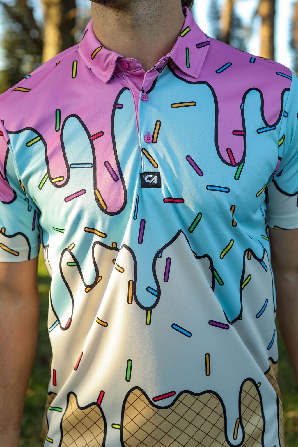 CA Funky Golf Shirt | Ice Cream Sundays