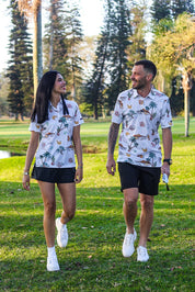 CA Ladies Funky Golf Shirt | Palm Tree Resort