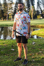 CA Funky Golf Shirt | Summer Vacation