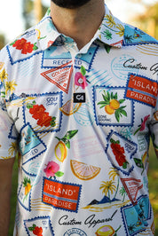 CA Funky Golf Shirt | Summer Vacation