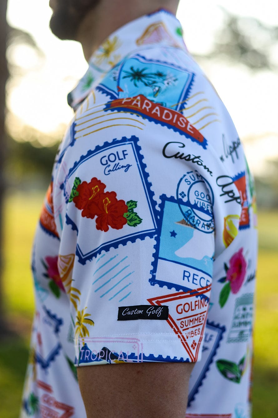 CA Funky Golf Shirt | Summer Vacation