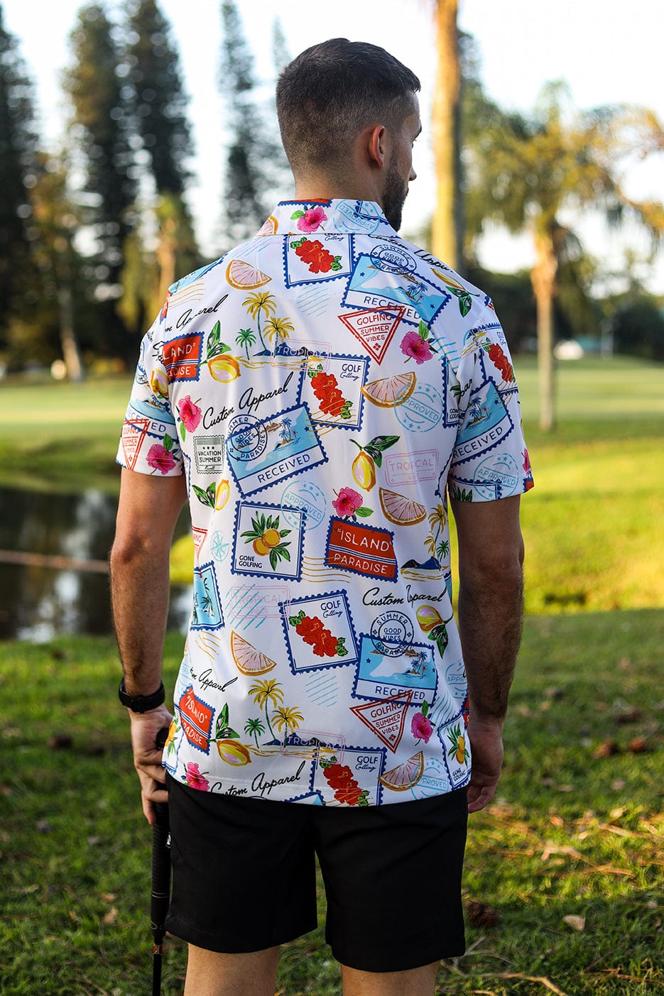 CA Funky Golf Shirt | Summer Vacation