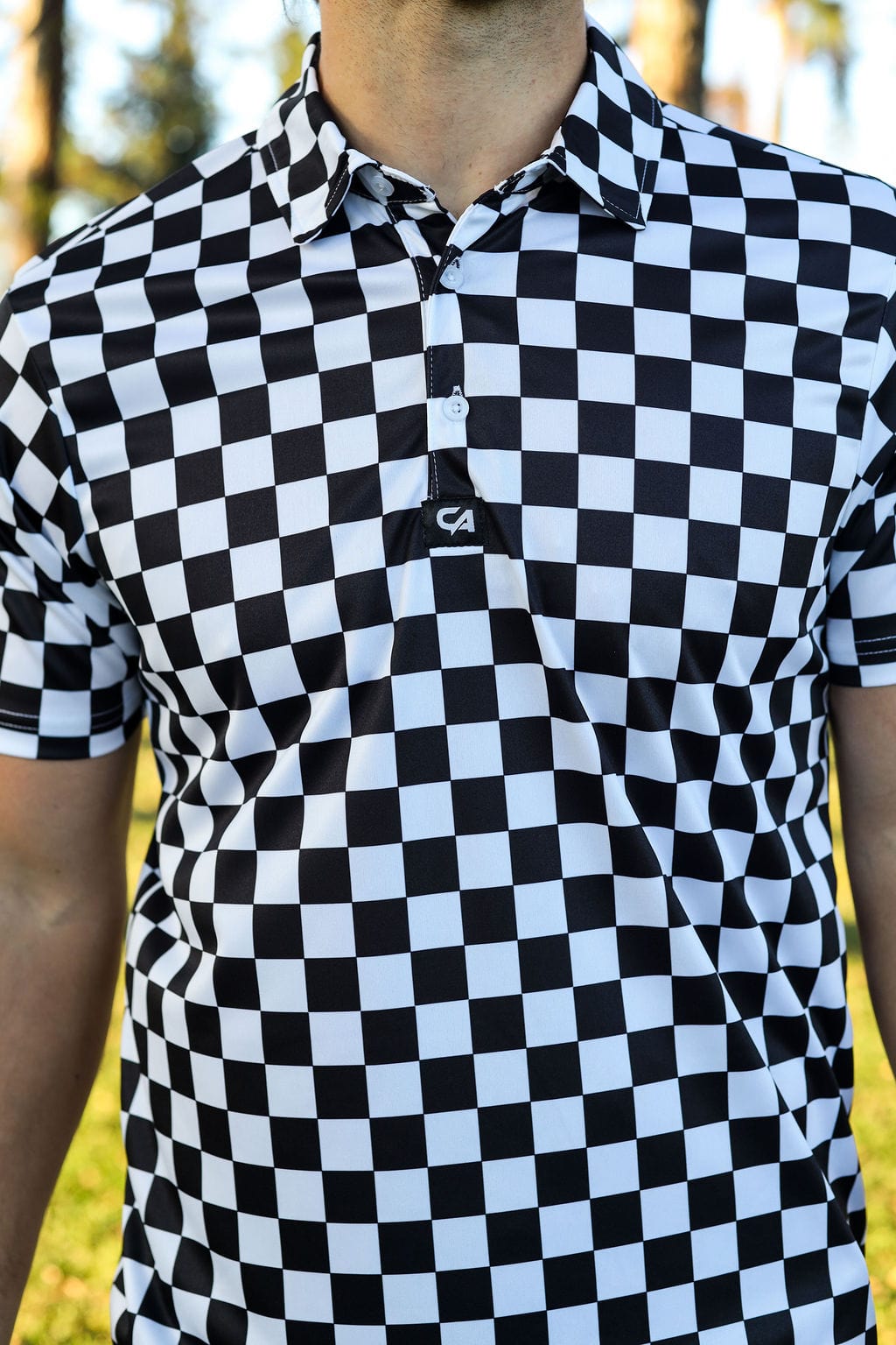 CA Funky Golf Shirt | Checkmate