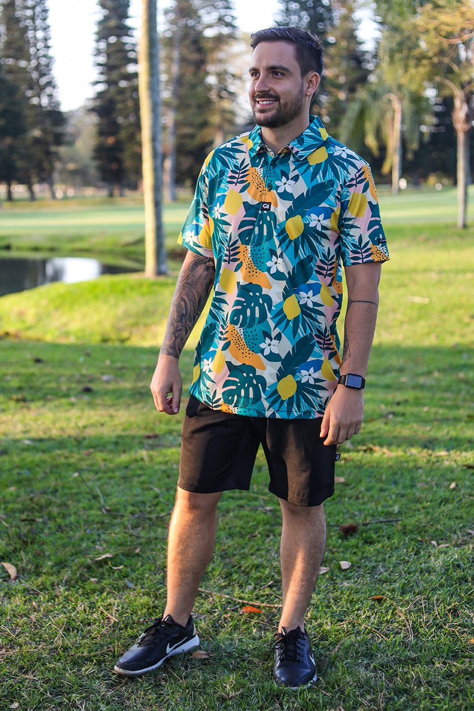 CA Funky Golf Shirt | Exotic Fruits