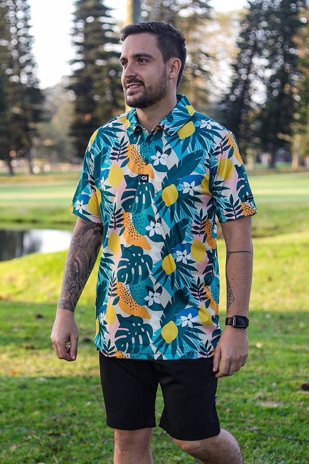 CA Funky Golf Shirt | Exotic Fruits