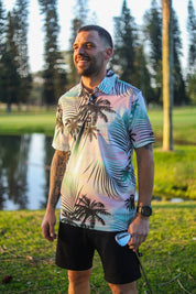 CA Funky Golf Shirt | Summer Palms