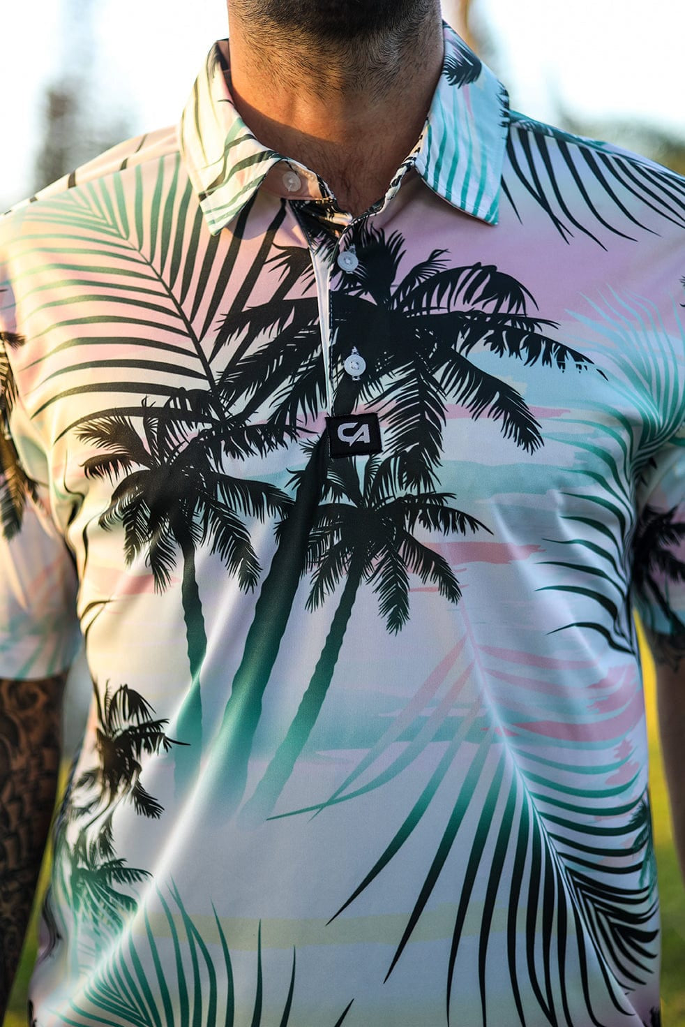 CA Funky Golf Shirt | Summer Palms