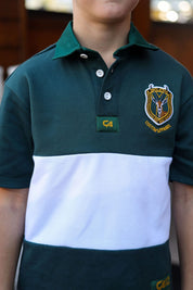 CA JNR Supporters Jersey S/S | Green/White Block