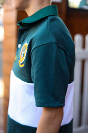 CA JNR Supporters Jersey S/S | Green/White Block