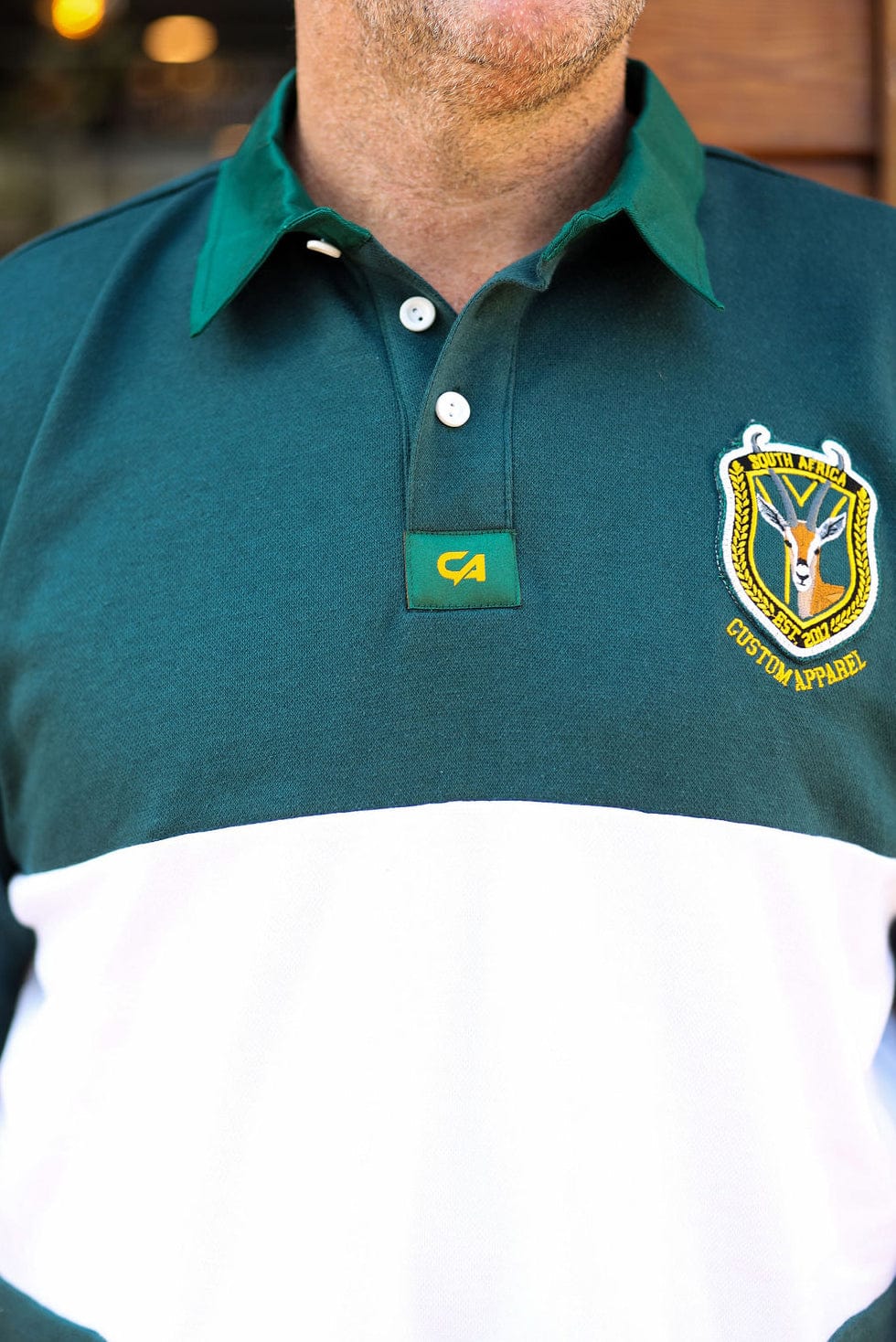 CA Supporters Jersey S/S | Green/White Block