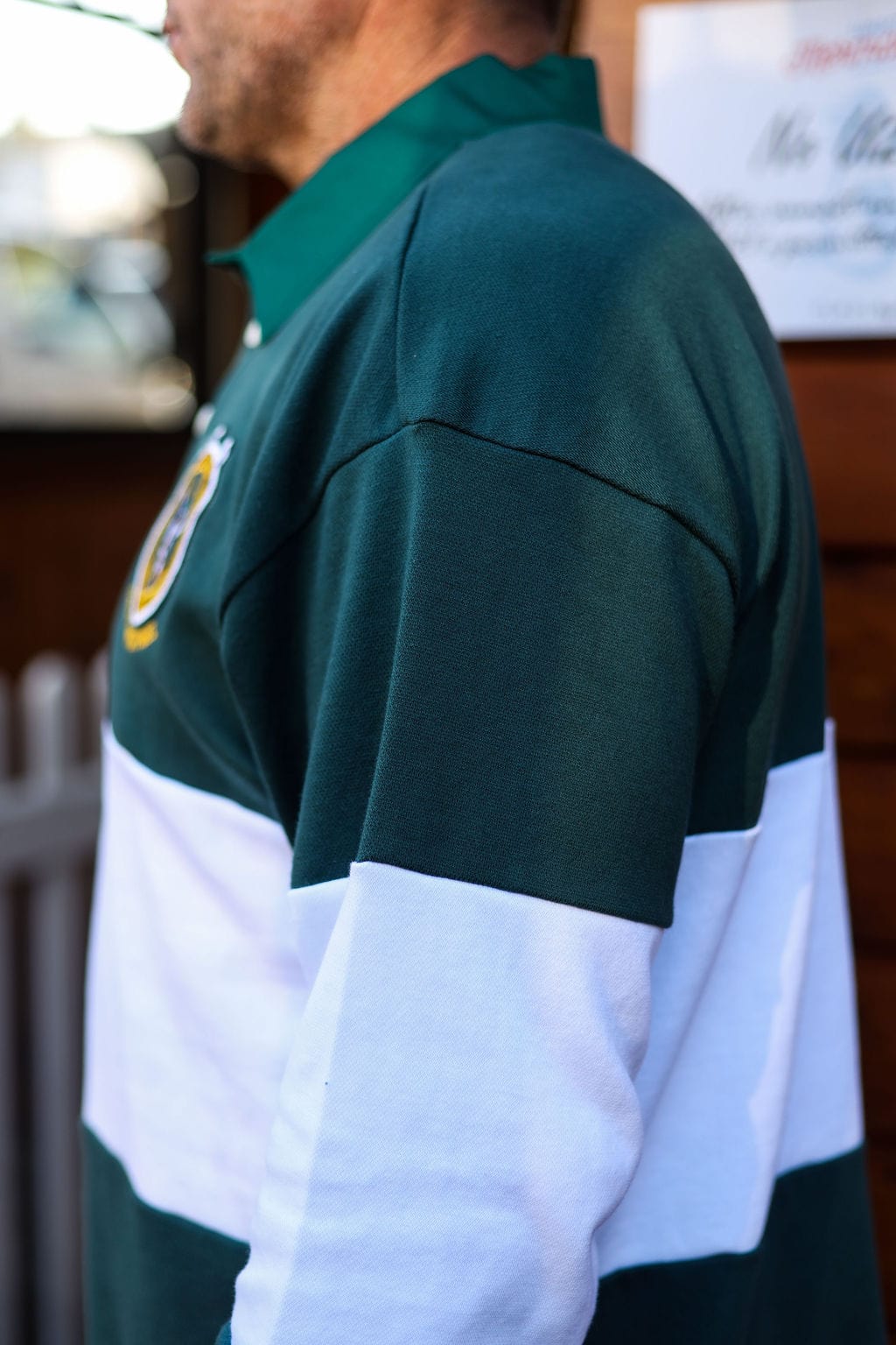 CA Supporters Jersey L/S | Green/White Block