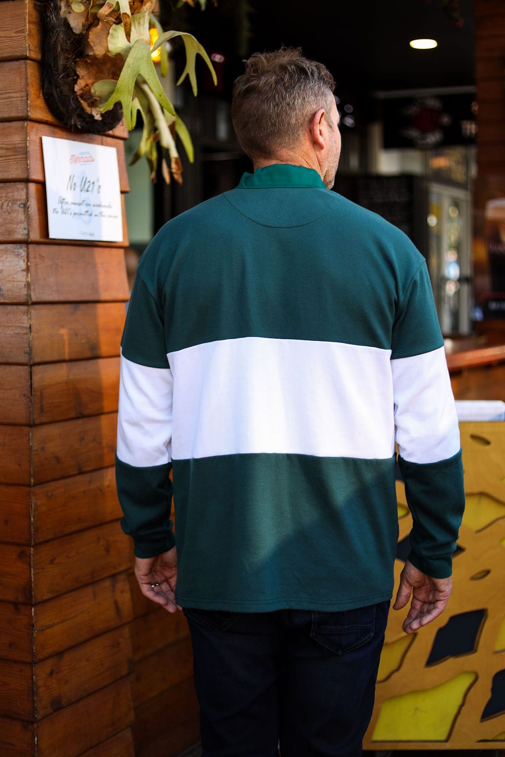 CA Supporters Jersey L/S | Green/White Block