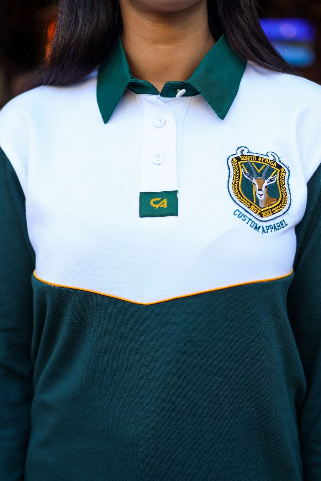 CA Ladies Supporters Jersey L/S | Gold Stripe