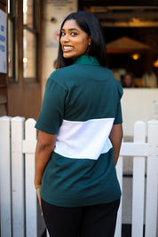 CA Ladies Supporters Jersey S/S | Green/White Block