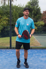 CA Padel Shirt | Turquoise Camo