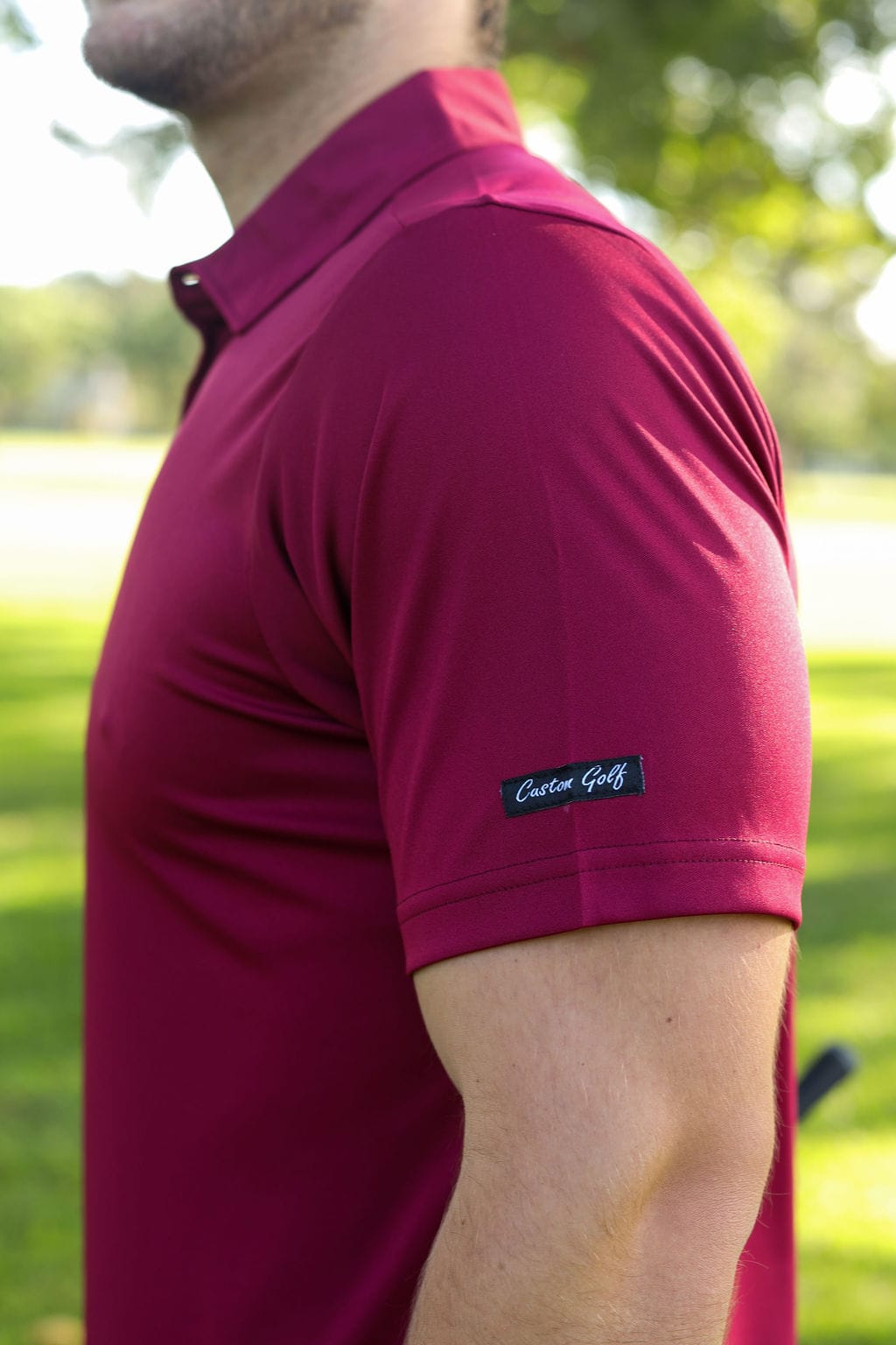 CA Iconic Golf Shirt | Burgundy