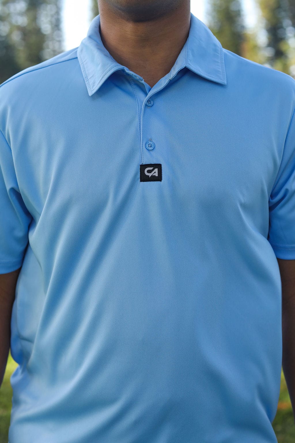 CA Iconic Golf Shirt | Sky Blue