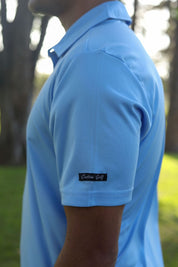 CA Iconic Golf Shirt | Sky Blue