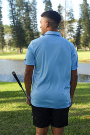 CA Iconic Golf Shirt | Sky Blue