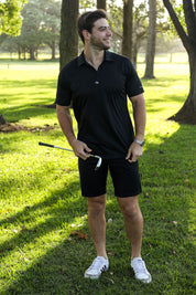 CA Iconic Golf Shirt | Black