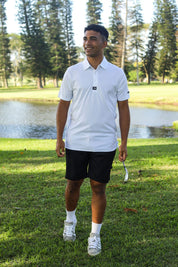 CA Iconic Golf Shirt | White