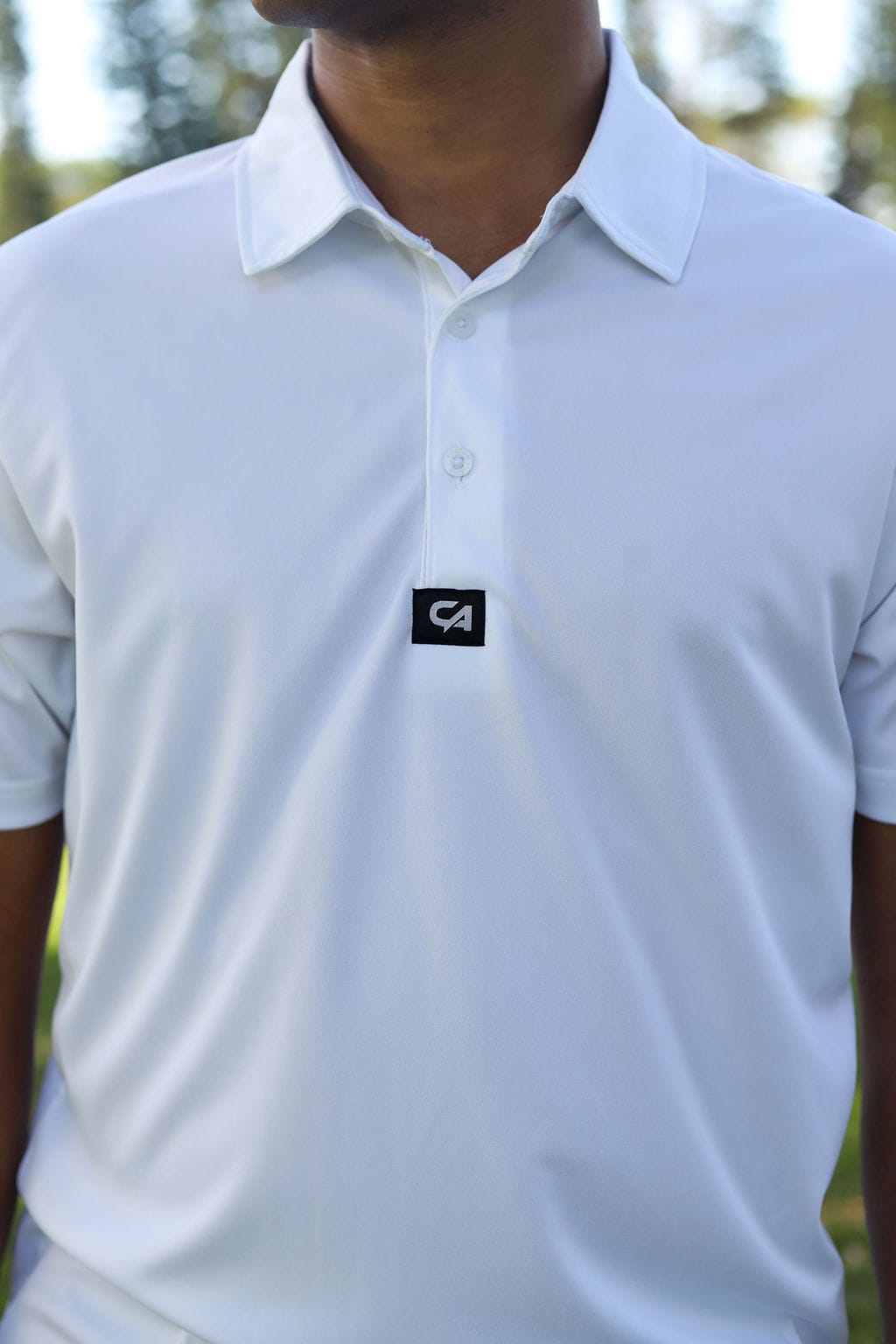 CA Iconic Golf Shirt | White