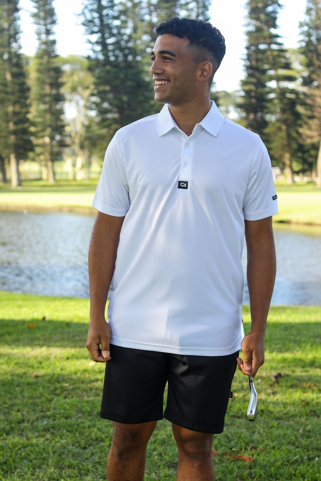 CA Iconic Golf Shirt | White