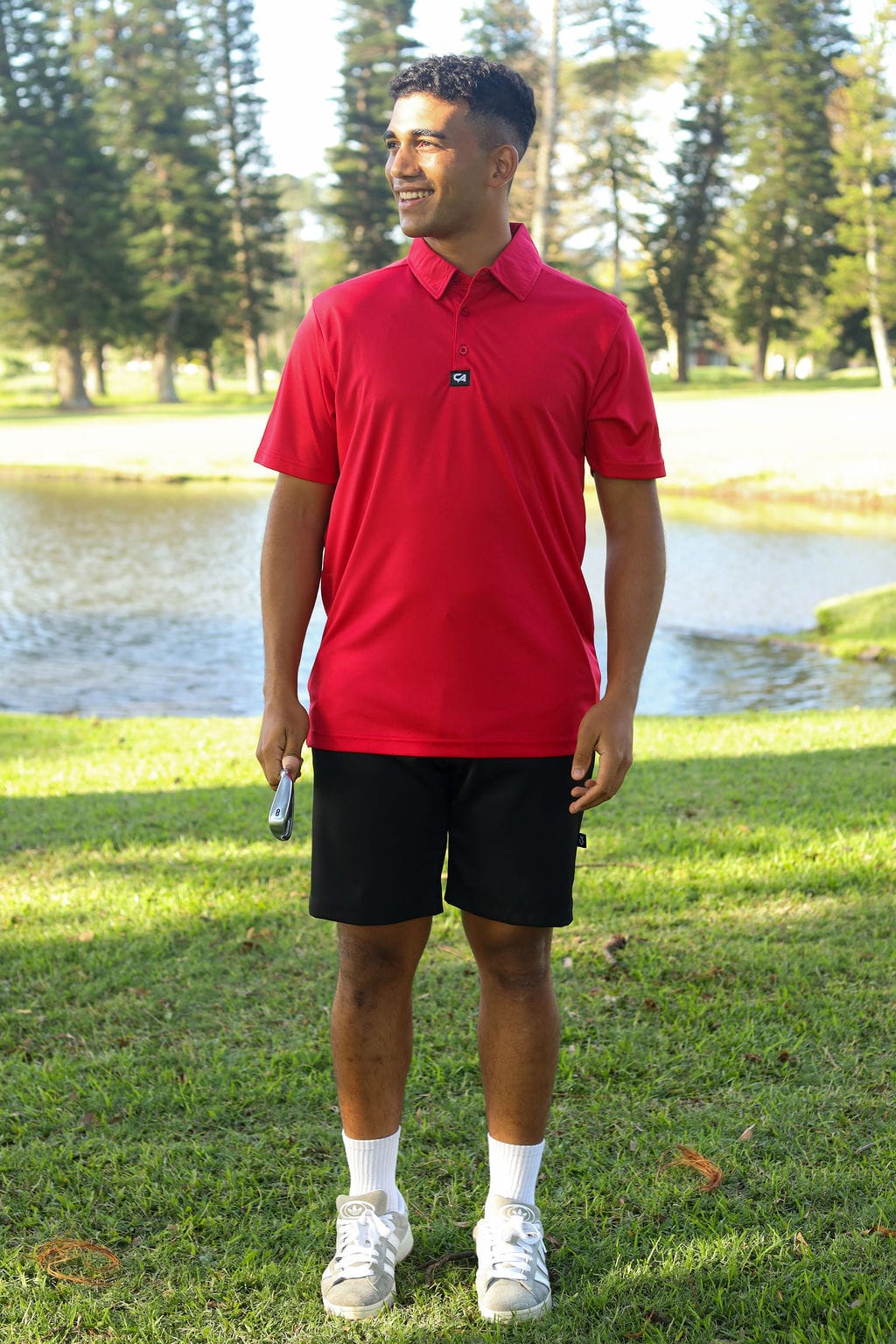 CA Iconic Golf Shirt | Red
