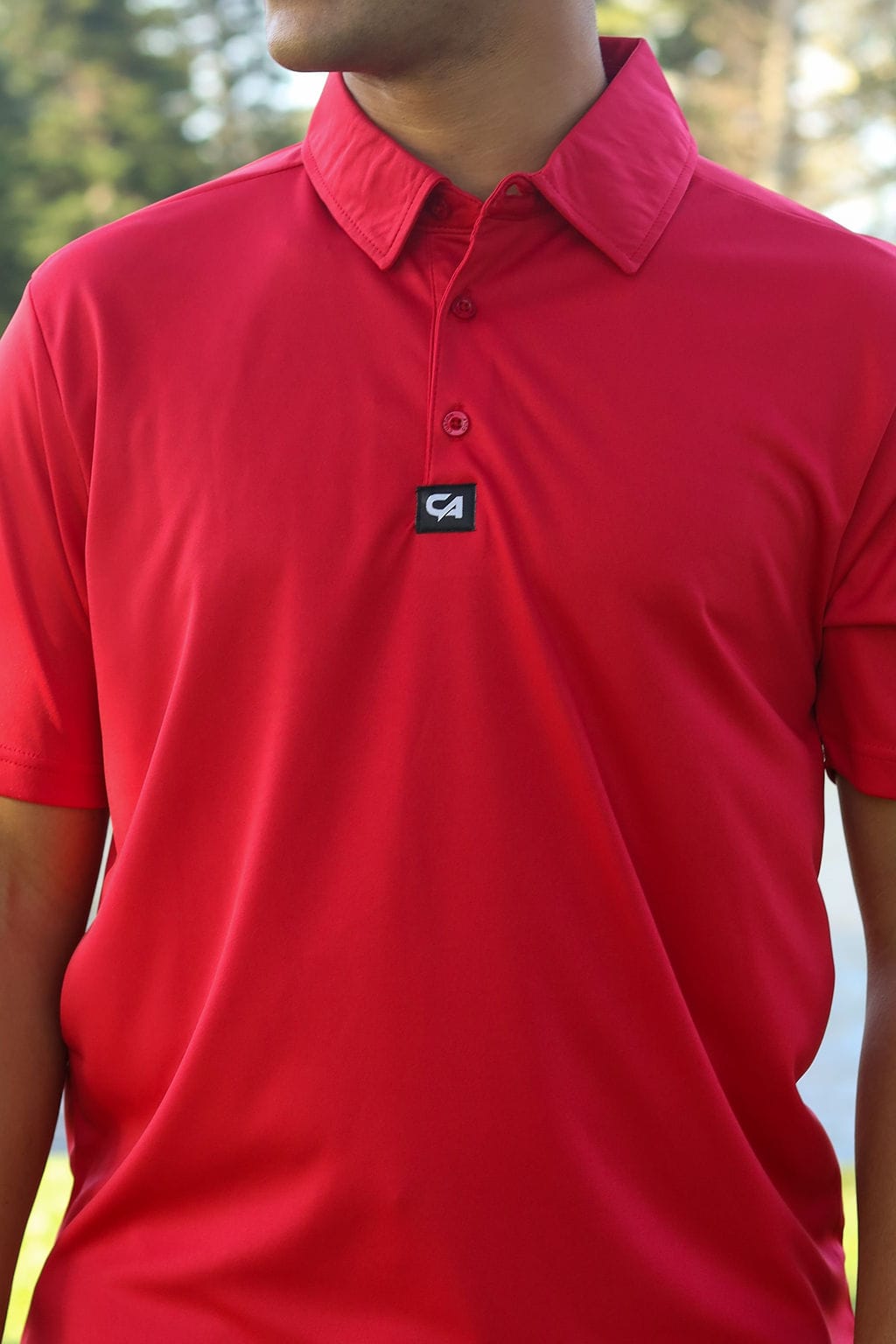 CA Iconic Golf Shirt | Red