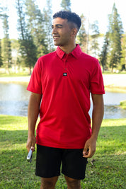 CA Iconic Golf Shirt | Red