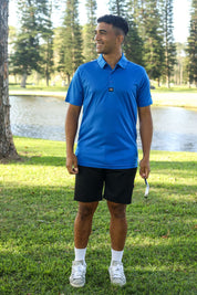 CA Iconic Golf Shirt | Royal blue