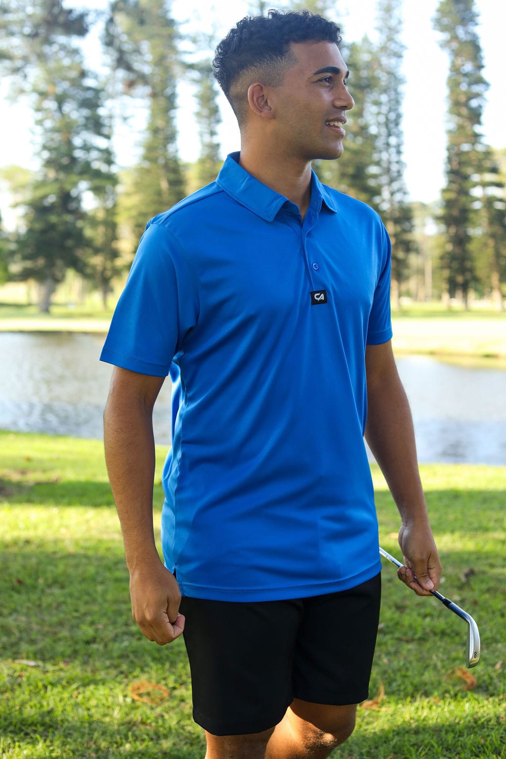 CA Iconic Golf Shirt | Royal blue