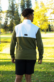 CA Thermal 1/4 Jersey | White / Olive
