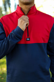 CA Thermal 1/4 Jersey | Red / Navy
